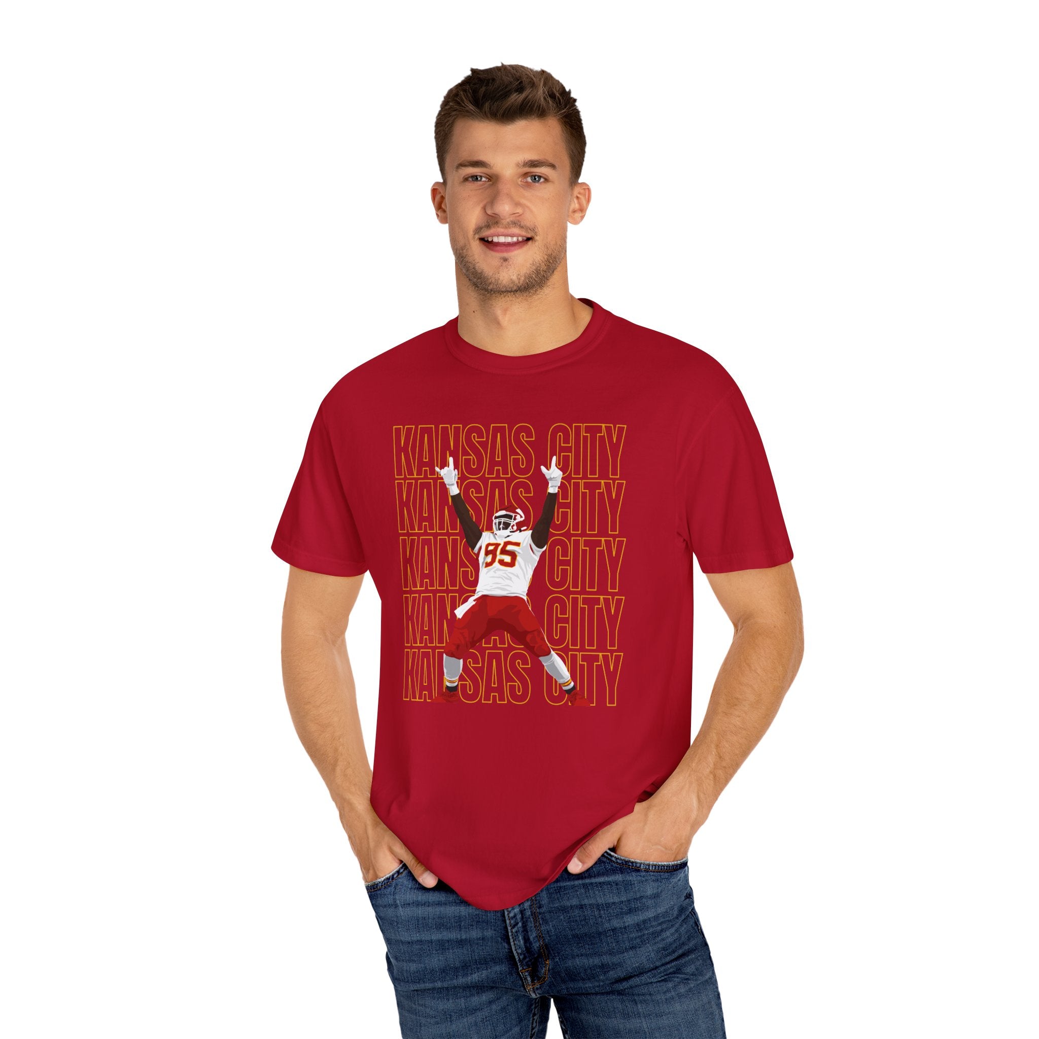 Kansas City Chris Jones Garment-Dyed T-Shirt